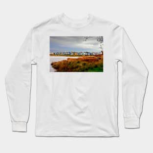 Hengistbury Head Beach Huts Bournemouth Dorset Long Sleeve T-Shirt